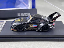 Load image into Gallery viewer, SW 1:64 Black RWB 911 Charlene Racing Sports Model Diecast Metal Car New Collection