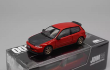 Load image into Gallery viewer, JDM64 1:64 Red Carbon Civic EG6 SIR Sports Model Diecast Metal Car New Collection