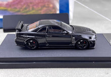 Load image into Gallery viewer, Fuji 1:64 Black Carbon Skyline GTR R34 Nismo Z-Tune Model Diecast Metal Car