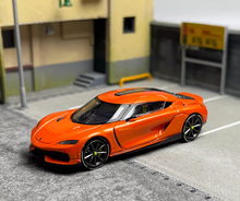 Load image into Gallery viewer, HKM 1:64 Orange Gemera Super Racing Sports Model Diecast Metal Car