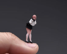 Load image into Gallery viewer, 1:64 Painted Figure Model Miniature Resin Diorama Toy Sand Uniform Girl Pretty