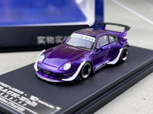 Load image into Gallery viewer, SW 1:64 Purple Army Girl RWB 993 Classic Sports Model Diecast Metal Car BN