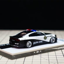 Load image into Gallery viewer, PSC 1:64 Charger Brawler Police Widebody Sport Model Diecast Metal Car Box New Collection