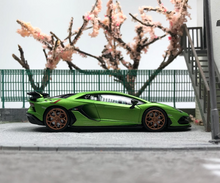 Load image into Gallery viewer, HH 1:64 Green Sian Aventador SVJ Racing Sports Model Diecast Metal Car New