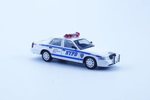 Load image into Gallery viewer, 596 1:64 White CV CROWN VICTORIA NYPD Police Model Diecast Metal Car New Collection
