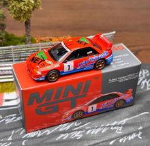 Load image into Gallery viewer, Minigt 1:64 Orange Impreza WRX STI WRC 97 #1 Sport Model Diecast Metal Car New Collection