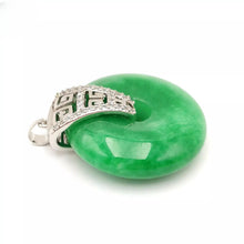 Load image into Gallery viewer, Nature Jade Peace Fortune Pendant Necklace Gift Jewelry charm Blessing Jewelry b