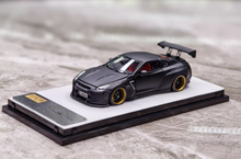 Load image into Gallery viewer, PGM 1:64 Black GTR R35 Rocket Bunny Engine Sports Model Diecast Metal Car New Collection