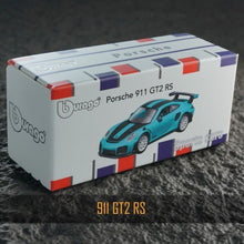 Load image into Gallery viewer, Bburago 1:64 Blue 911 GT2 RS Racing Sports Model Diecast Metal Car New Collection