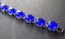 Load image into Gallery viewer, Nature Jade Beaded Bracelet Jewelry Blessing Lucky Fortune Gift For Her Blue gg
