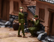 Load image into Gallery viewer, 1:64 Painted Figure Model Miniature Resin Diorama Toy Sand Lady Man Soldier