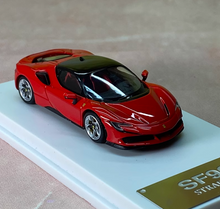 Load image into Gallery viewer, LF 1:64 Red SF90 Stradale Super Racing Sports Model Diecast Metal Car New