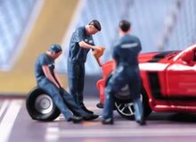 Load image into Gallery viewer, 1:64 Painted Figure Model Miniature Resin Diorama Toy Car Repair Worker Mechanic