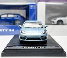 Load image into Gallery viewer, Liberty 1:64 Ice Blue Panamera Turbo S Figure Sport Model Diecast Metal Car