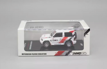 Load image into Gallery viewer, Inno 1:64 White Pajero Evolution Ralliart SUV Model Diecast Metal Car New
