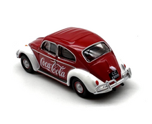 Load image into Gallery viewer, 1:76 Red VW Beetle Coke Classic Vintage Model Diecast Metal Car BN