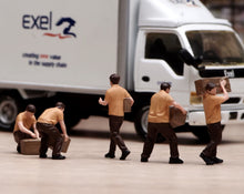 Load image into Gallery viewer, 1:64 Painted Figure Model Miniature Resin Sand Diorama Couriers Workers Set