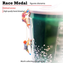 Load image into Gallery viewer, 1:64 Painted Figure Mini Model Miniature Resin Diorama Sand Man Lady Rock Climb