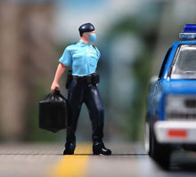 Load image into Gallery viewer, 1:64 Painted Figure Model Miniature Resin Diorama Sand Hong Kong Policeman Toy Collection