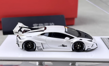 Load image into Gallery viewer, 1:64 Flame White Huracan GT LP610 LBWK Racing Sport Model Diecast Resin Car