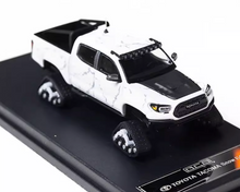 Load image into Gallery viewer, GCD 1:64 White Tacoma Pickup Truck Snow Sports Model Diecast Metal Car New Collection