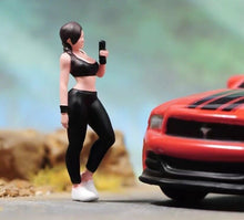 Load image into Gallery viewer, 1:64 Painted Figure Model Miniature Resin Diorama Sand Gym Fitness Girl Sport