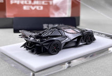 Load image into Gallery viewer, DMH 1:64 Black Project Evo Racing Sports Model Diecast Metal Car New Collection