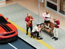 Load image into Gallery viewer, 1:64 Painted Figure Model Miniature Resin Diorama Sand Band Musician Members Set