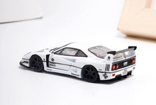 Load image into Gallery viewer, Top Art 1:64 White F40 LBWK Racing Sports Model Diecast Metal Car New Collection