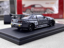 Load image into Gallery viewer, FS 1:64 Gray JDM Skyline GTR R34 #1 Sports Model Diecast Metal Car New Collection