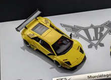 Load image into Gallery viewer, 404Error 1:64 Yellow Murcielago LP640 LBWK Model Diecast Resin Car Set New Collection