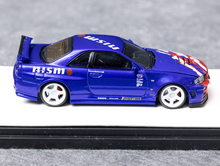 Load image into Gallery viewer, TM 1:64 Blue Skyline GTR R34 Nismo Sports Model Diecast Metal Car New Collection