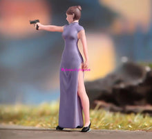 Load image into Gallery viewer, 1:24 Painted Figure Model Miniature Resin Diorama Gun Wielding Lady Assassin
