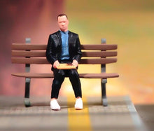 Load image into Gallery viewer, 1:64 Painted Figure Model Miniature Resin Diorama Sand Sitting Man in Suit Toy New Collection