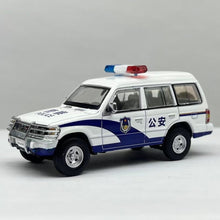 Load image into Gallery viewer, DBGT 1:64 White Police Pajero V31 SUV ORV Sports Model Diecast Metal Car New Collection
