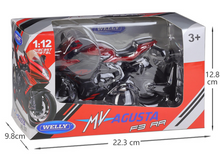 Load image into Gallery viewer, WELLY 1:12 MV F3 RR Heavy Racing Sports Model Diecast Metal Motorcycle
