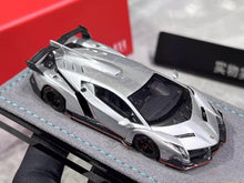 Load image into Gallery viewer, DMH 1:64 Silver Veneno Racing Sports Model Diecast Resin Car BN