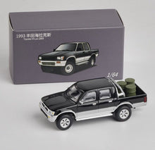 Load image into Gallery viewer, JKM 1:64 Black 1993 Hilux Pickup Truck Model Metal Diecast Car New