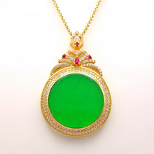 Load image into Gallery viewer, Nature Jade Fortune Pendant Necklace Gift Jewelry charm Blessing Lucky New c