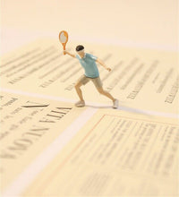 Load image into Gallery viewer, 1:64 Painted Figure Model Miniature Resin Diorama Sand Tennis Sports Outdoor Toy