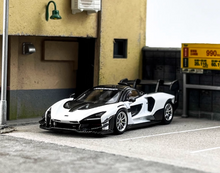 Load image into Gallery viewer, CM 1:64 White Senna GTR Racing Sports Model Diecast Metal Car New Collection