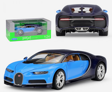 Load image into Gallery viewer, WELLY 1:24 Chiron Super Racing Sports Model Diecast Metal Car Display