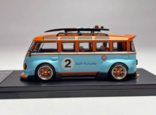 Load image into Gallery viewer, Liberty 1:64 VW T1 Gulf Van Camper Sports Model Diecast Metal Car Box
