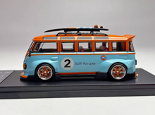 Load image into Gallery viewer, Liberty 1:64 VW T1 Gulf Van Camper Sports Model Diecast Metal Car Box
