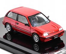 Load image into Gallery viewer, HobbyJapan 1:64 1984 Red CIVIC Si E-AT Hatchback Model Diecast Metal Car New Collection