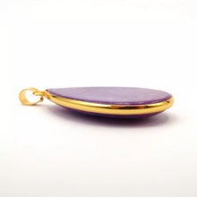 Load image into Gallery viewer, Nature Jade Purple Drop Pendant Necklace Gift Jewelry charm Blessing Fortune