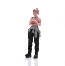 Load image into Gallery viewer, 1:64 Painted Figure Model Miniature Resin Sand Diorama Car Repair Girl Worker
