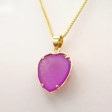 Load image into Gallery viewer, Nature Jade Love Pendant Necklace Gift Jewelry charm Blessing Adore Jewelry f