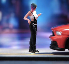 Load image into Gallery viewer, 1:64 Painted Unpainted Figure Model Miniature Resin Diorama Sand Cool Punk Girl