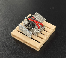 Load image into Gallery viewer, 1:64 JDM Car VTEC Turbo Engine Garage Mechanic Display Model Resin Scene New